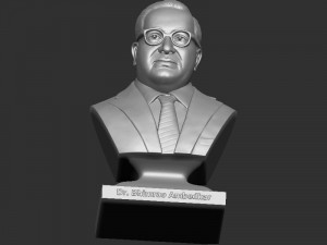 Bhimrao Ambedkar bust Model Cetak 3D