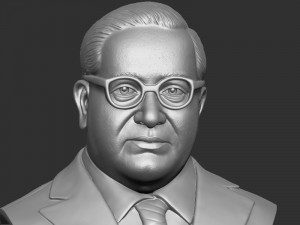 Bhimrao Ambedkar bust Model Cetak 3D