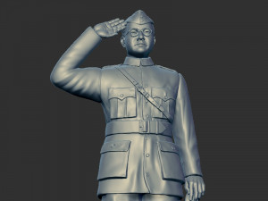 Subhash Chandra bose 3D-Druckmodell