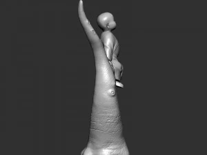 Baby Buddha on tree 3D Print Model