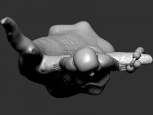 Baby Buddha on tree 3D Print Model