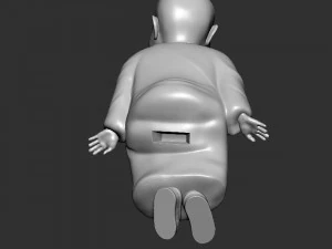 Baby Buddha on tree 3D Print Model