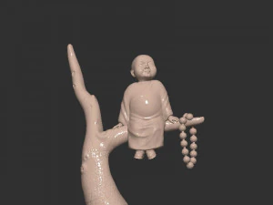 Baby Buddha on tree 3D Print Model