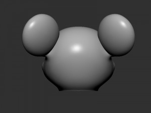 Mikky mouse Head Mask 3Dプリントモデル