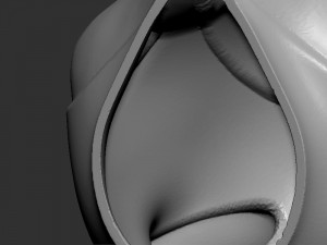 Mikky mouse Head Mask 3Dプリントモデル