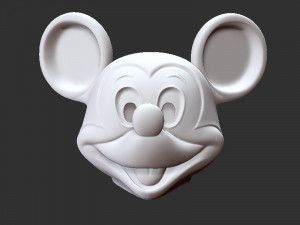 Mikky mouse Head Mask 3Dプリントモデル