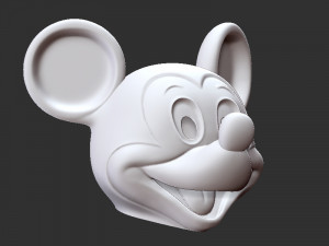 Mikky mouse Head Mask 3Dプリントモデル