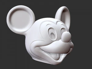 Mikky mouse Head Mask 3D Print Model