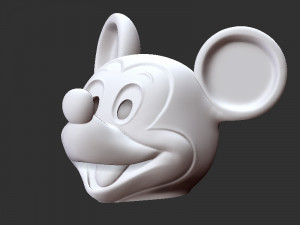 Mikky mouse Head Mask 3Dプリントモデル