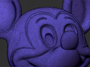 Mikky mouse Head Mask 3Dプリントモデル