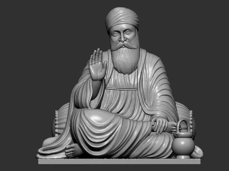 Guru Nanak model 3D Print Model .c4d .max .obj .3ds .fbx .stl .blend