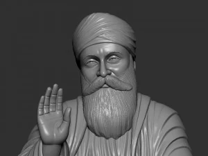 Guru Nanak model 3D Print Model