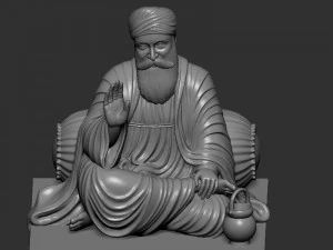Guru Nanak model 3D Print Model