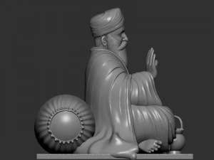 Guru Nanak model 3D Print Model