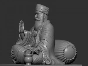 Guru Nanak model 3D Print Model