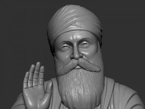 Guru Nanak model 3D Print Model