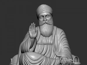 Guru Nanak model 3D Print Model