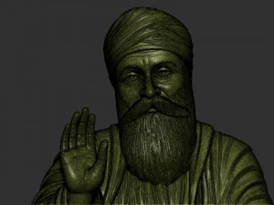 Guru Nanak model 3D Print Model