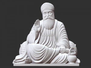 Guru Nanak model 3D Print Model