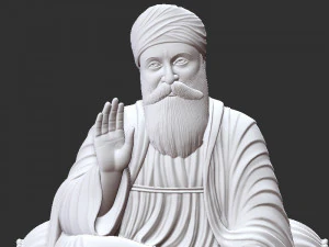 Guru Nanak model 3D Print Model