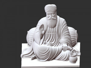 Guru Nanak model 3D Принт Модель