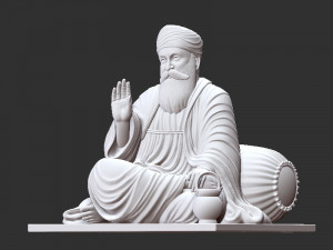 Guru Nanak model 3D Принт Модель