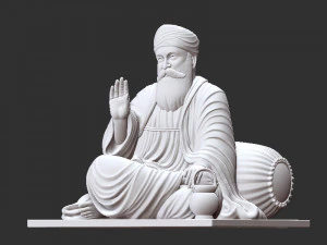 Guru Nanak model 3D Print Model