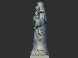 Mary with child jesus 3D Print Model