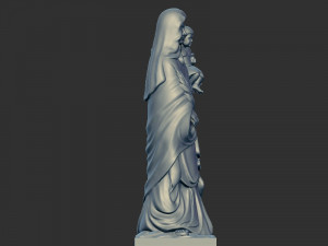 Mary with child jesus Model Cetak 3D