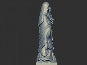 Mary with child jesus 3D Print Model