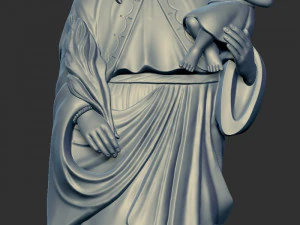 Mary with child jesus 3D Print Model