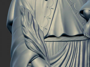 Mary with child jesus 3D Print Model
