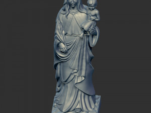 Mary with child jesus Model Cetak 3D
