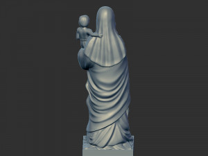 Mary with child jesus Model Cetak 3D