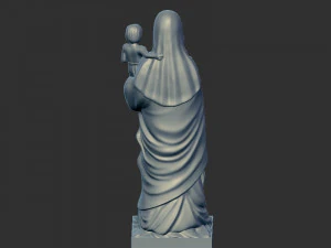 Mary with child jesus 3D Print Model