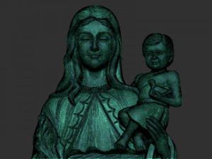 Mary with child jesus 3D Print Model