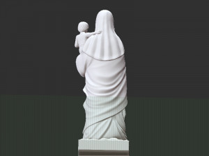 Mary with child jesus Model Cetak 3D