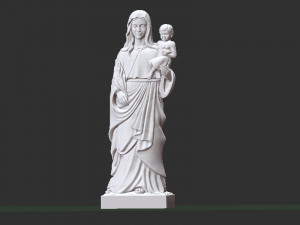 Mary with child jesus Model Cetak 3D