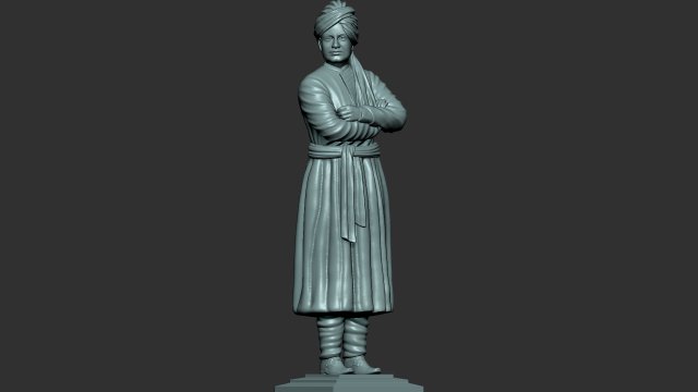 Swami Vivekanand 3D Print Model .c4d .max .obj .3ds .fbx .stl .blend 