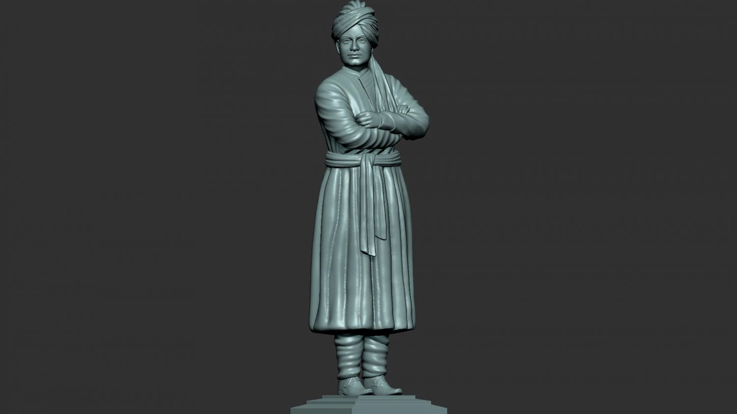 Swami Vivekanand 3D Print Model .c4d .max .obj .3ds .fbx .stl .blend 
