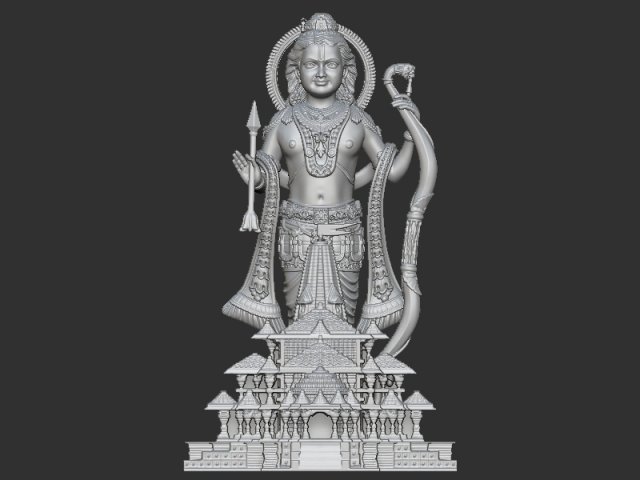 Ramlala with temple 3D 打印模型 .c4d .max .obj .3ds .fbx .stl .blend 
