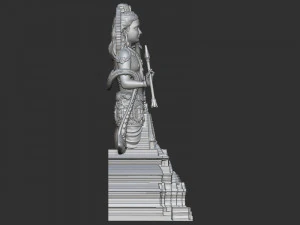 Ramlala with temple 3D Print Model