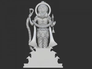 Ramlala with temple 3D Print Model