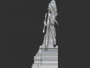 Ramlala with temple 3D Print Model