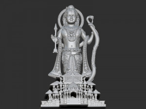 Ramlala with temple 3D 打印模型