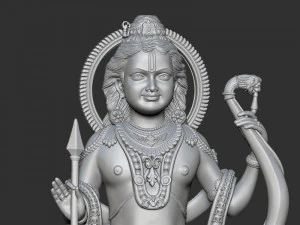 Ramlala with temple 3D Print Model