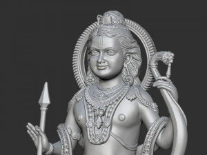 Ramlala with temple 3D Print Model
