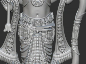 Ramlala with temple 3D Print Model