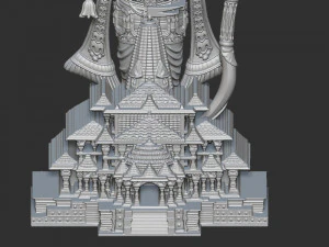 Ramlala with temple 3D Print Model