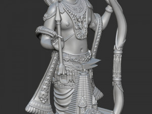 Ramlala with temple 3D 打印模型